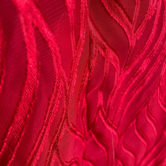 Shear red button down shirt - Picture 4 of 4